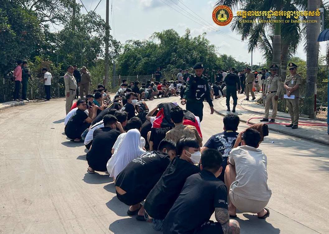 柬埔寨一周内驱逐1175名涉诈及非法居留外国人