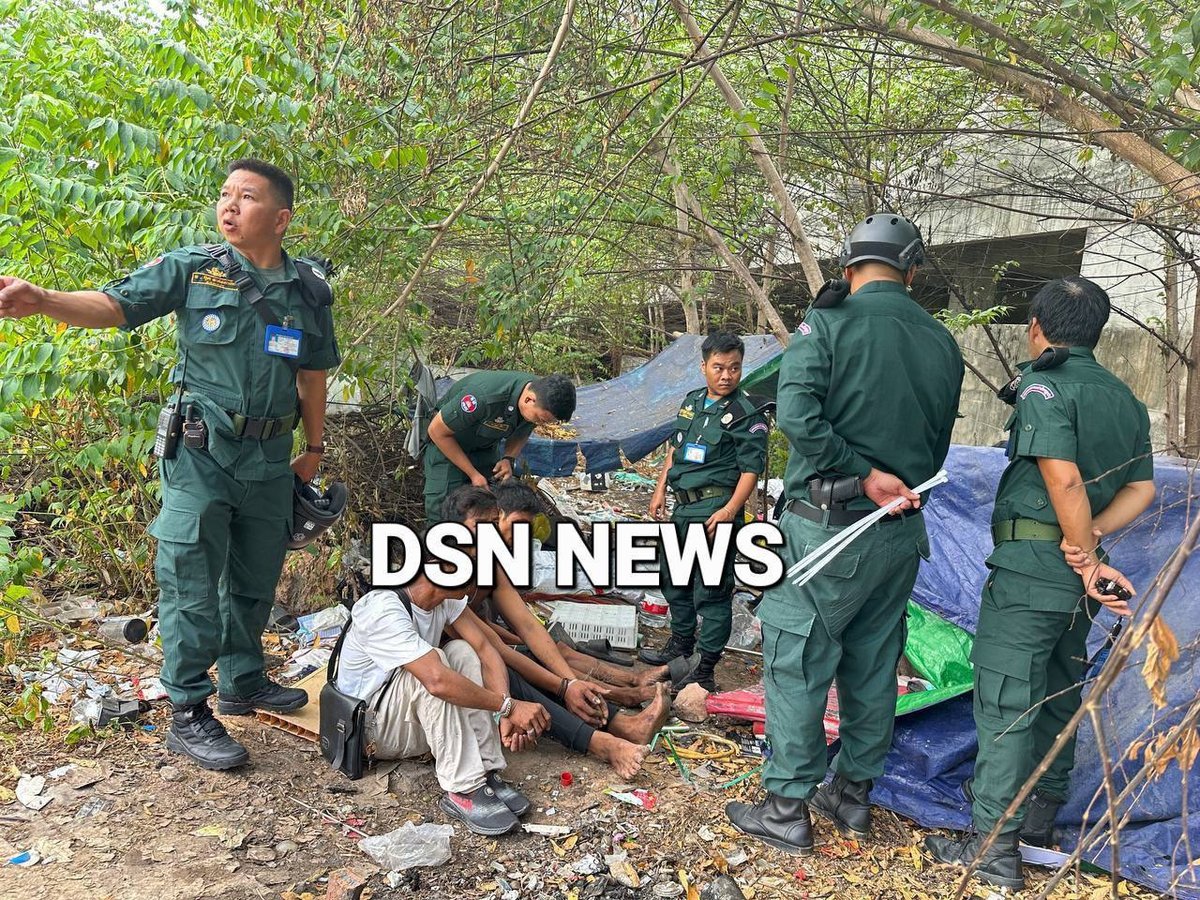 西哈努克扫毒行动突击清查 18人涉毒落网