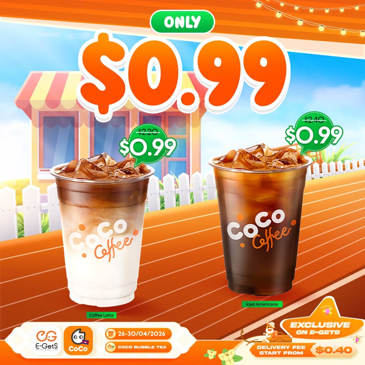 E-GetS月末餐饮促销 新用户注册即领$5红包 4月30日前有效