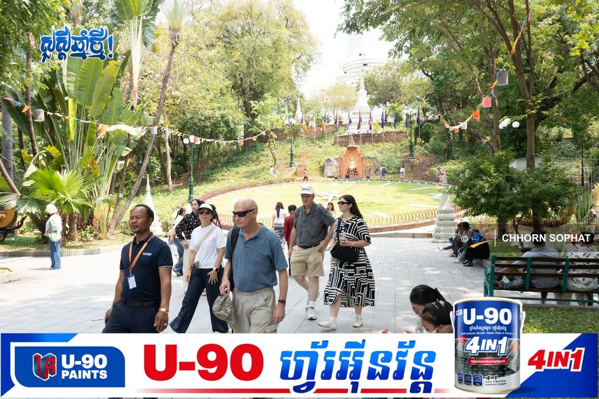 金边塔仔山景区节日余热不减,游客络绎不绝