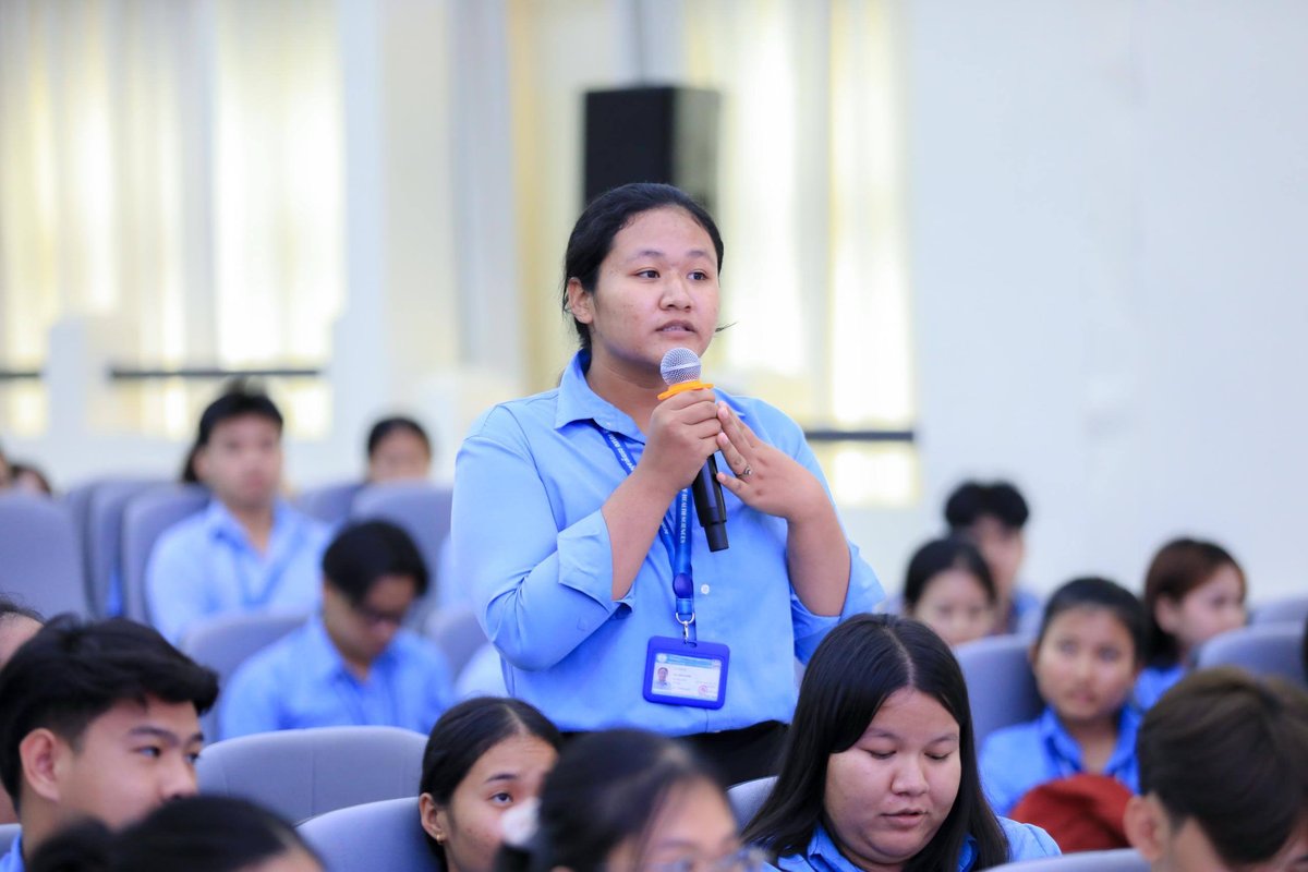 柬埔寨青年联合会官员近日走访贝尔泰国际大学与健康科学大学,向约1350名师生宣讲
