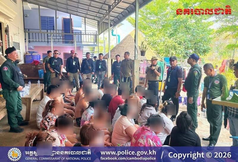 波贝警方突袭非法拘禁窝点 成功解救28名泰国人
