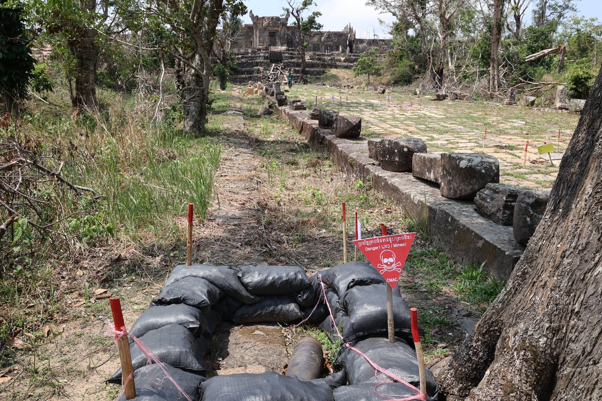 柬埔寨地雷行动中心清理柏威夏寺周边爆炸物 获UNESCO支持