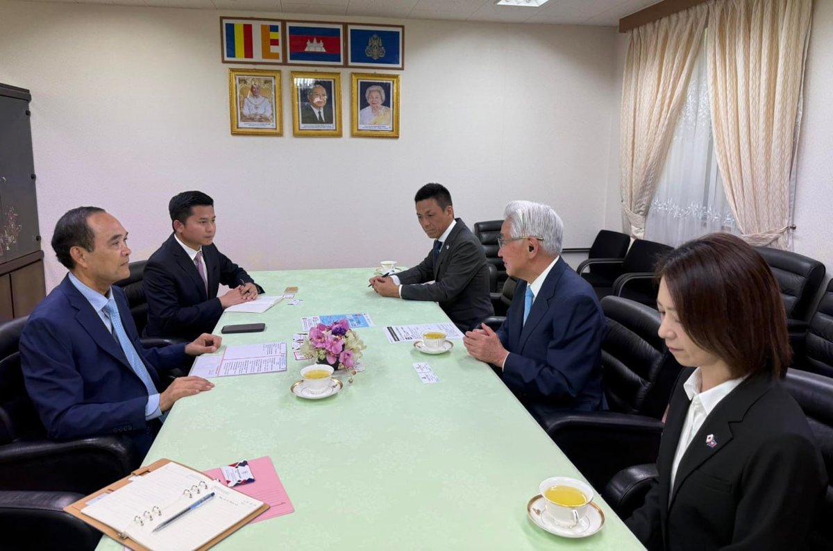 柬埔寨驻日大使会晤福岛友好协会 探讨双边合作