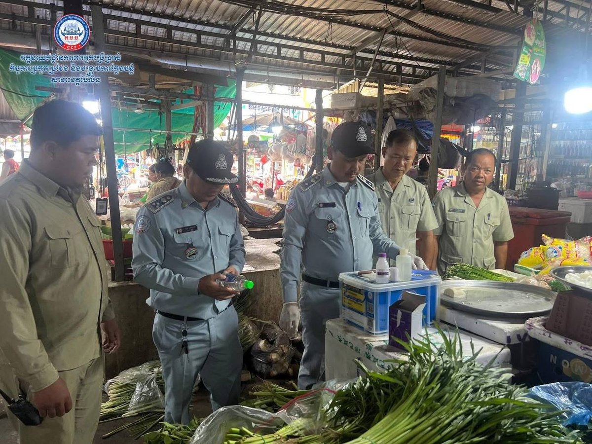柬埔寨反假货委员会多省突击检查食品安全 重点抽检果蔬