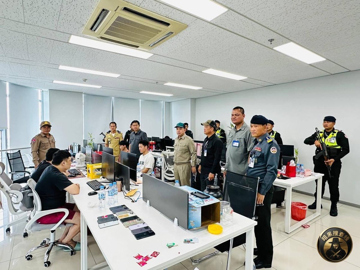 金边森速区及马卡拉区清查行动 抓获18名涉诈外籍人员