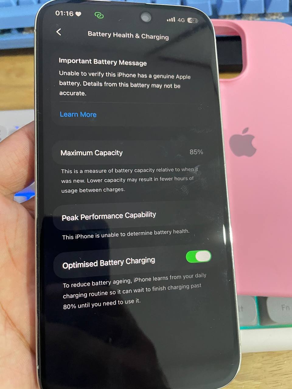 中央市场iPhone14ProMax转让 $430女生自用 附送充电器