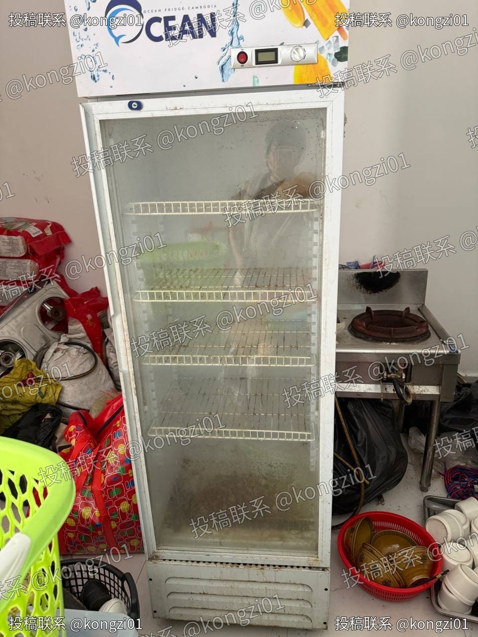 西港金财5附近餐饮设备转让 冰柜蒸饭机灶台齐全