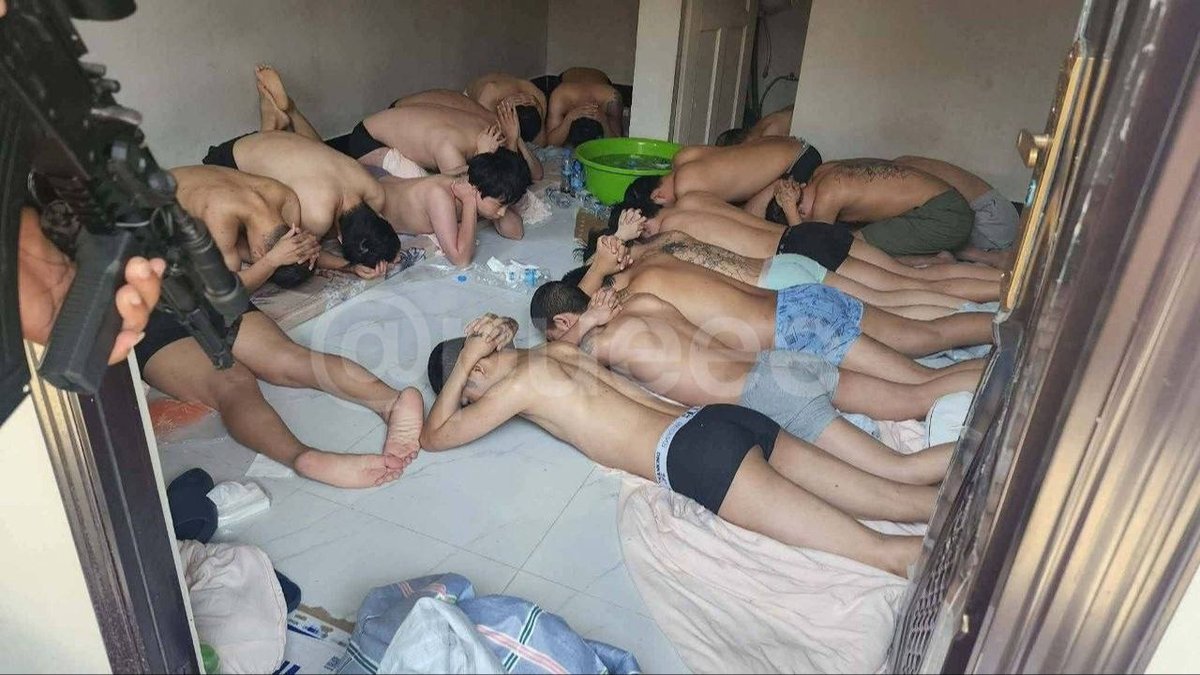 波贝警方突袭网诈窝点 抓获131名涉案人员