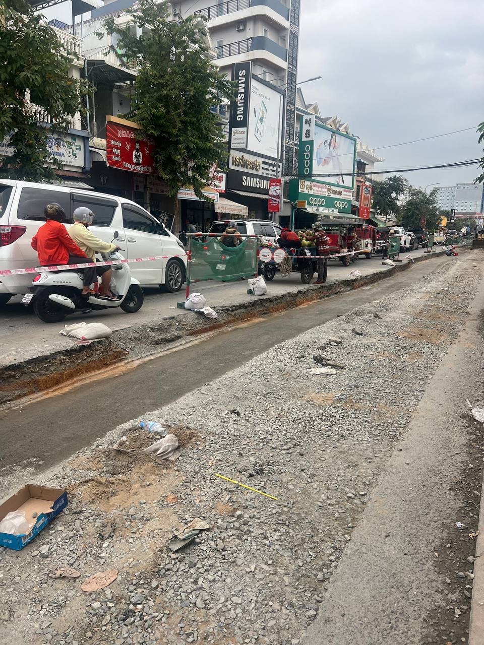 大金欧市升级排水系统 应对雨季防洪 21号公路施工中