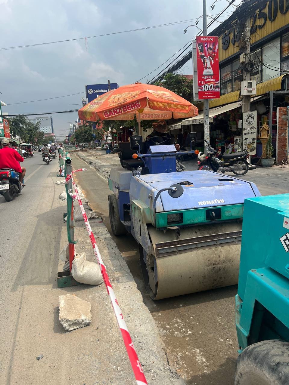 大金欧市升级排水系统 应对雨季防洪 21号公路施工中