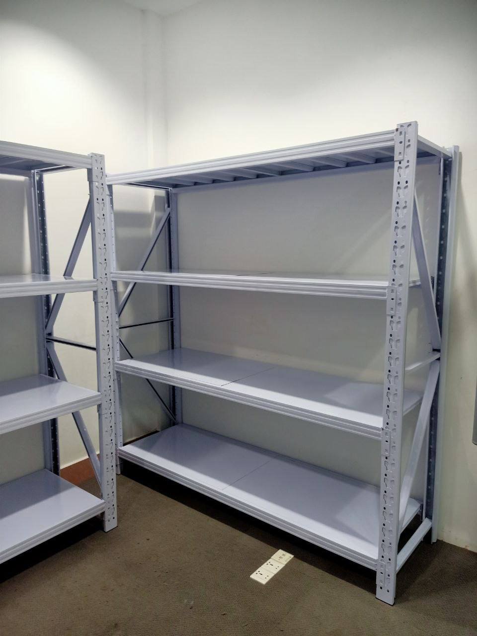 商家供应多规格仓储货架,尺寸为200x60x200cm,承重能力分为250kg、