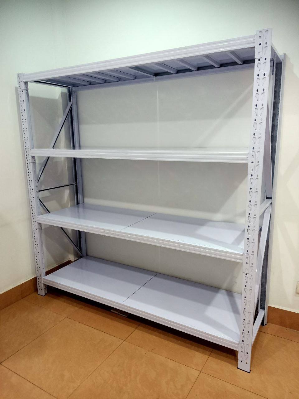 商家供应多规格仓储货架,尺寸为200x60x200cm,承重能力分为250kg、