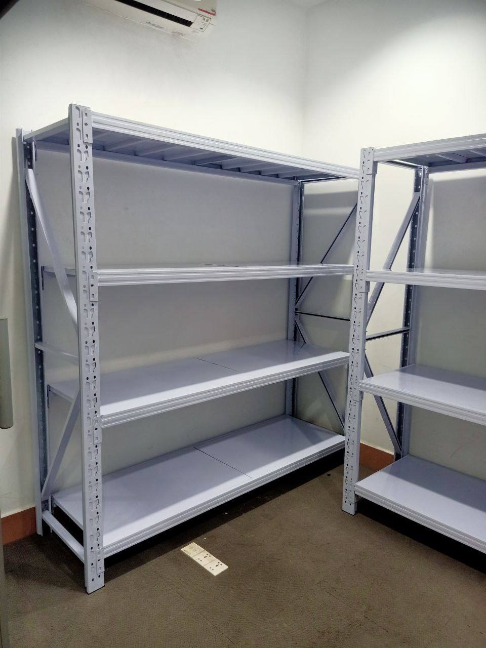 商家供应多规格仓储货架,尺寸为200x60x200cm,承重能力分为250kg、