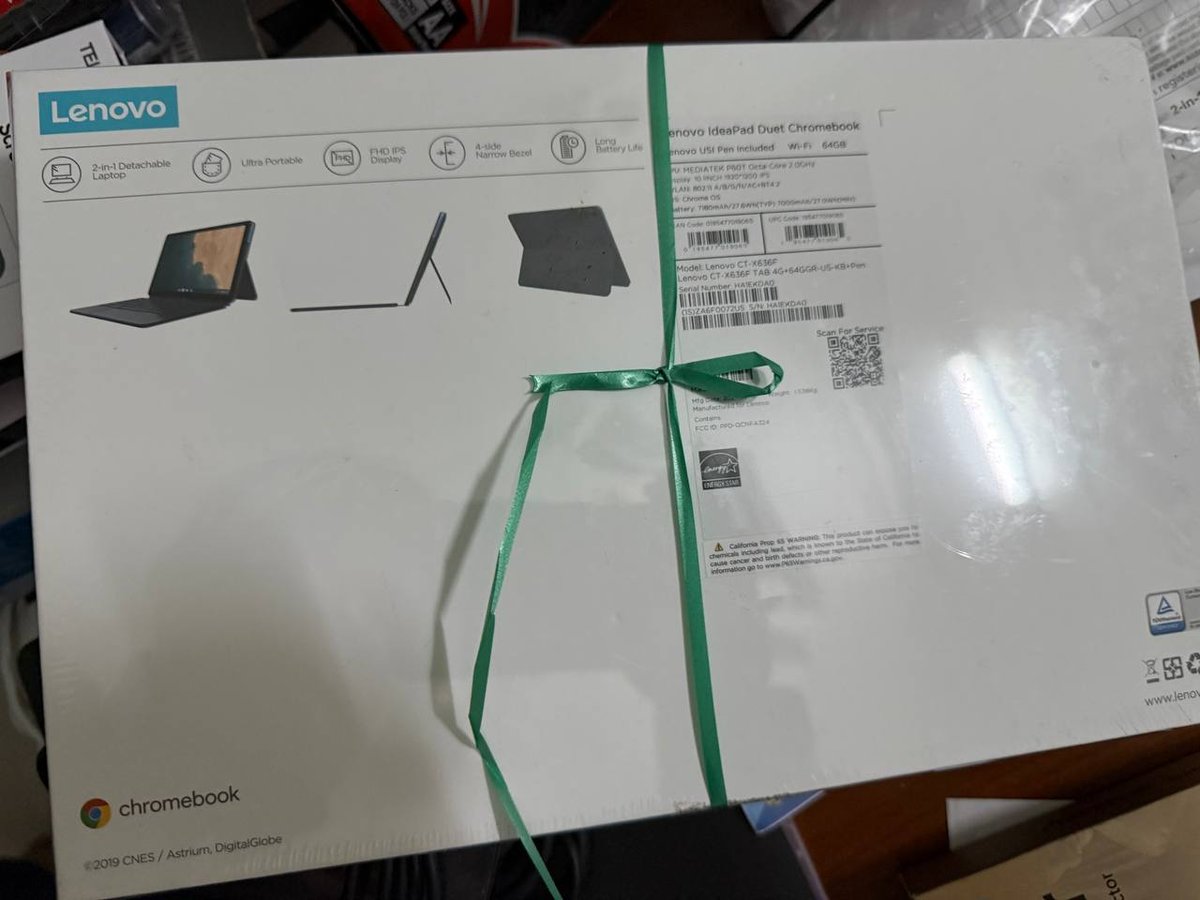 Lenovo IdeaPad Duet Chromebook转让 64G含手写笔 $80