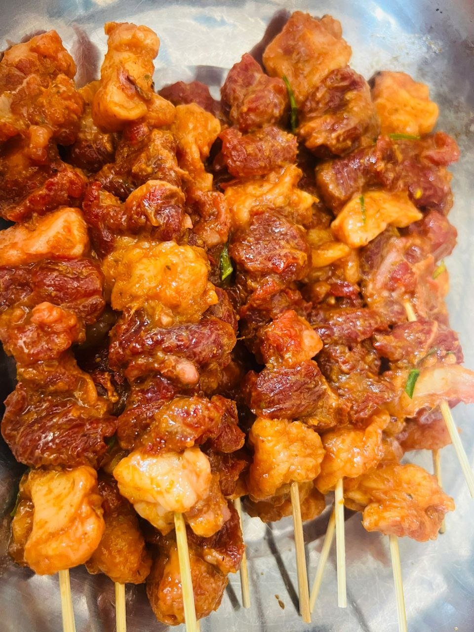 金边特色腌制牛肉串 选用本地优质牛肉 6万瑞尔/公斤