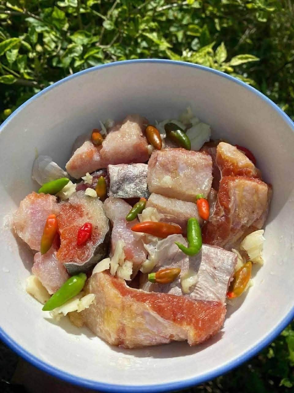 本地特色腌制鱼肉出售 每公斤35000瑞尔