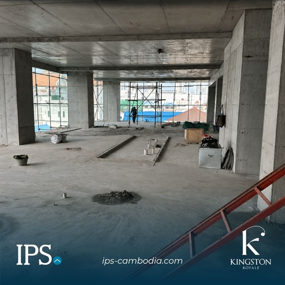 Kingston Royale公寓项目工程进展顺利,目前主体结构已施工至第7层,