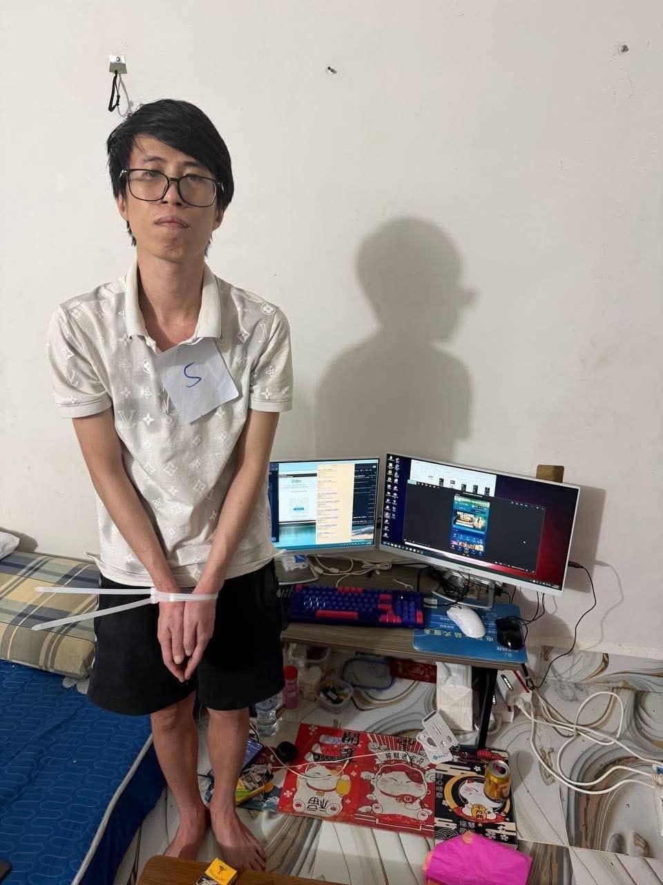 柴桢省巴维市捣毁电诈窝点 9名外籍嫌犯落网