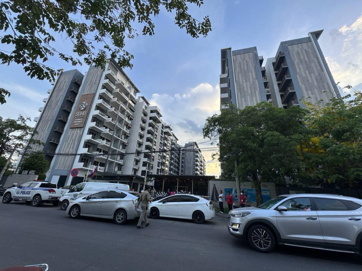金边Axis Residence公寓突发警方搜查 多人被带走调查