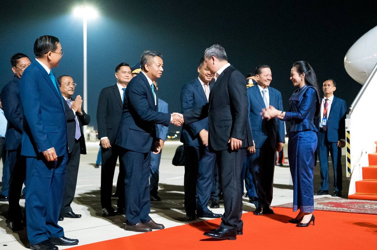 洪玛奈结束东盟峰会行程回国 顺利抵达金边