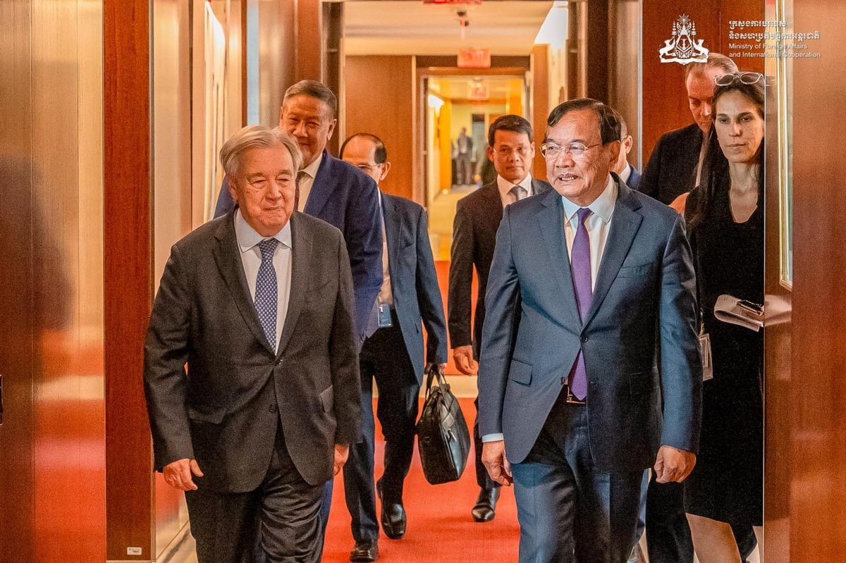 布拉索昆会见联合国秘书长 重申和平解决国际争端立场