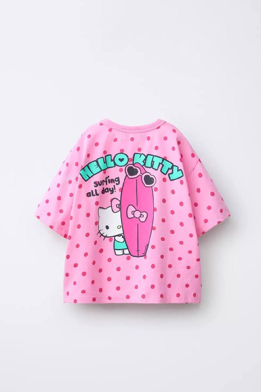 Zara推出Hello Kitty联名T恤 售价65900瑞尔