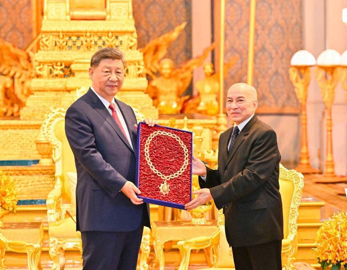 西哈莫尼国王致信习近平主席 巩固柬中友好关系