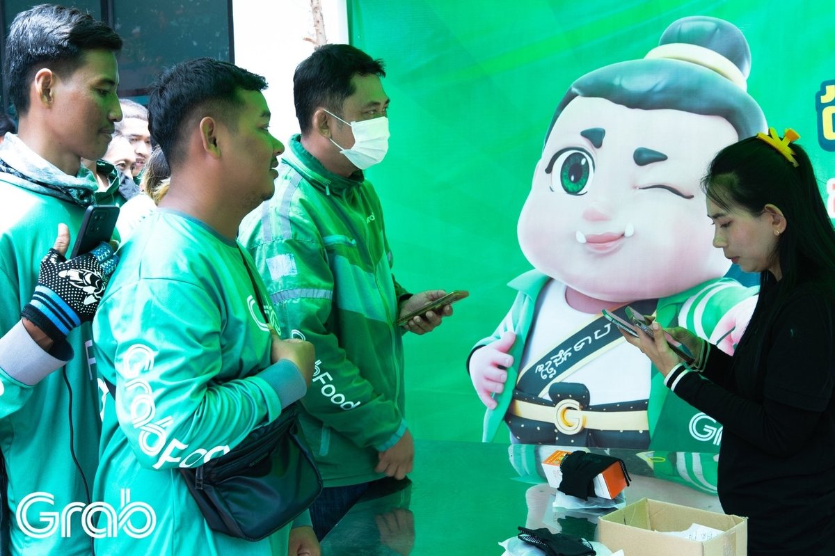 Grab在柬埔寨启动外卖骑手关怀活动 旨在提升骑手社会认同