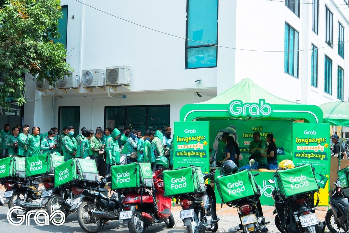 Grab在柬埔寨启动外卖骑手关怀活动 旨在提升骑手社会认同