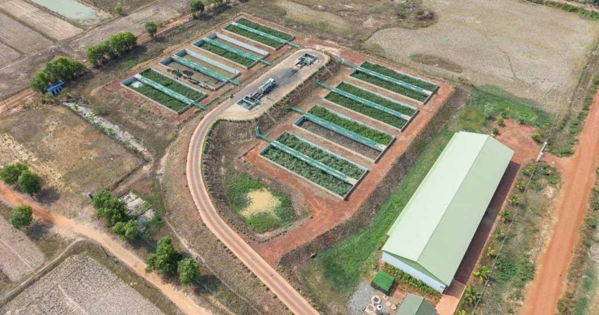 暹粒污水污泥转化有机肥项目投产 助力农业降本增效