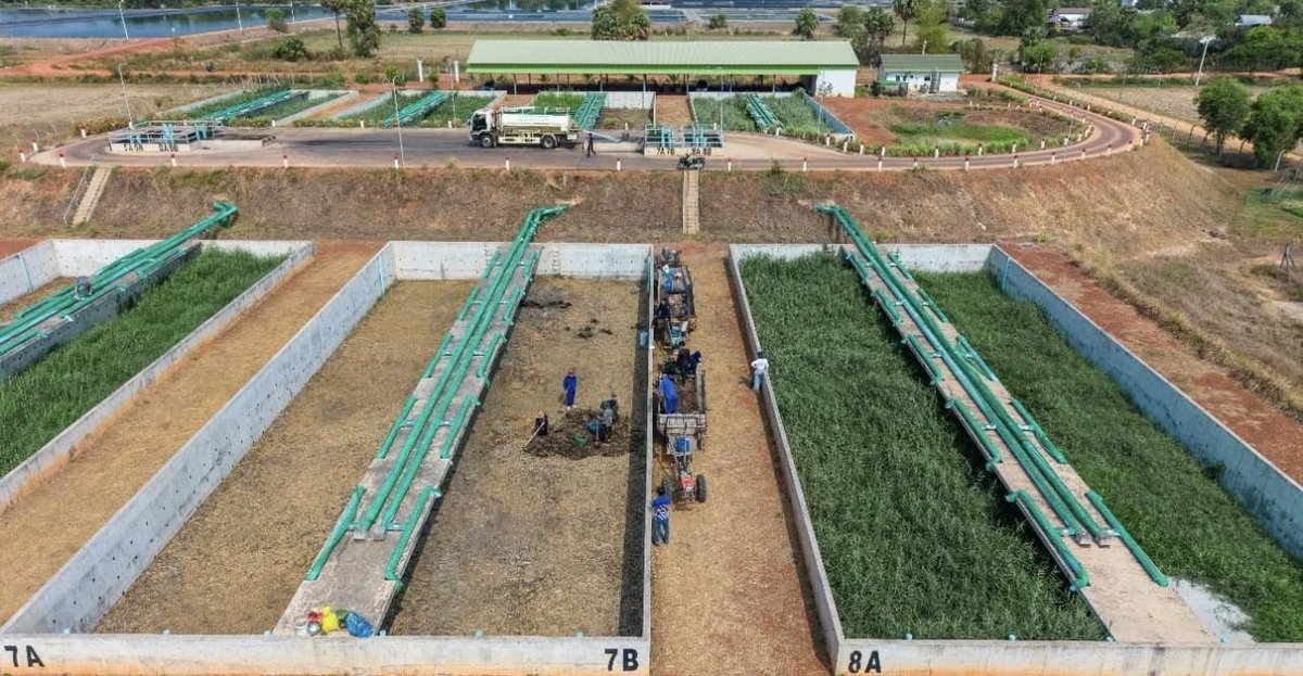 暹粒污水污泥转化有机肥项目投产 助力农业降本增效