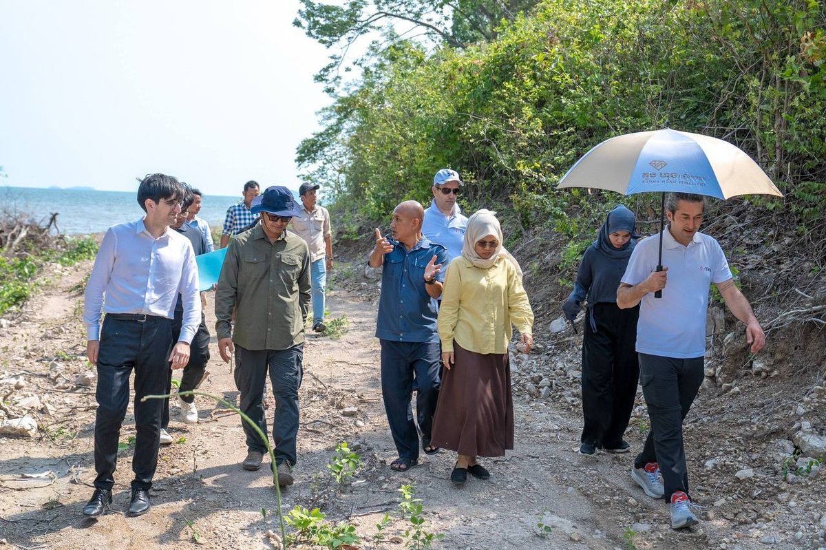 白马省昂高海滩获土耳其援建 1200米混凝土道路开工