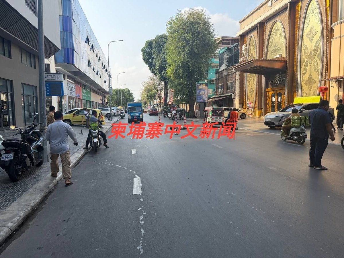 金边隆边区西索瓦街发生坠楼事件 一名中国男子不幸身亡
