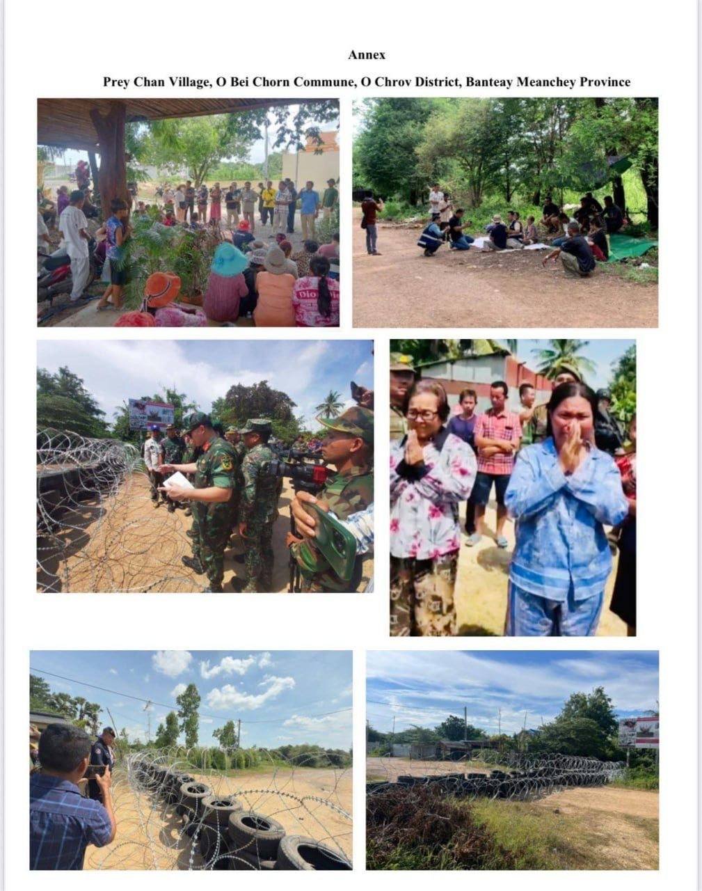 柬埔寨要求泰国拆除边境障碍物 恢复居民土地使用权