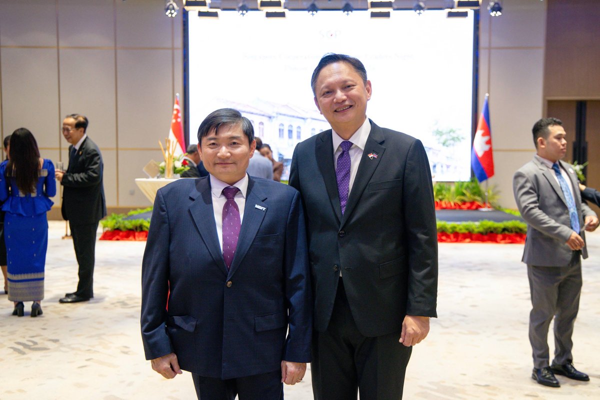劳工部部长兴索出席新加坡合作项目领导晚宴 强化双边关系