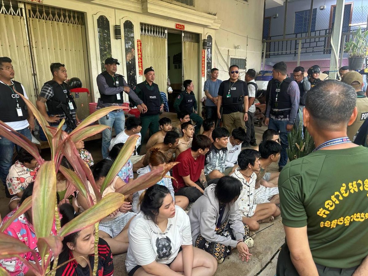 波贝警方突袭出租屋 解救28名被非法囚禁泰国公民
