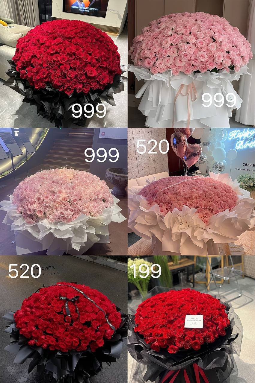 金边520鲜花浪漫花束预订 24小时营业支持配送