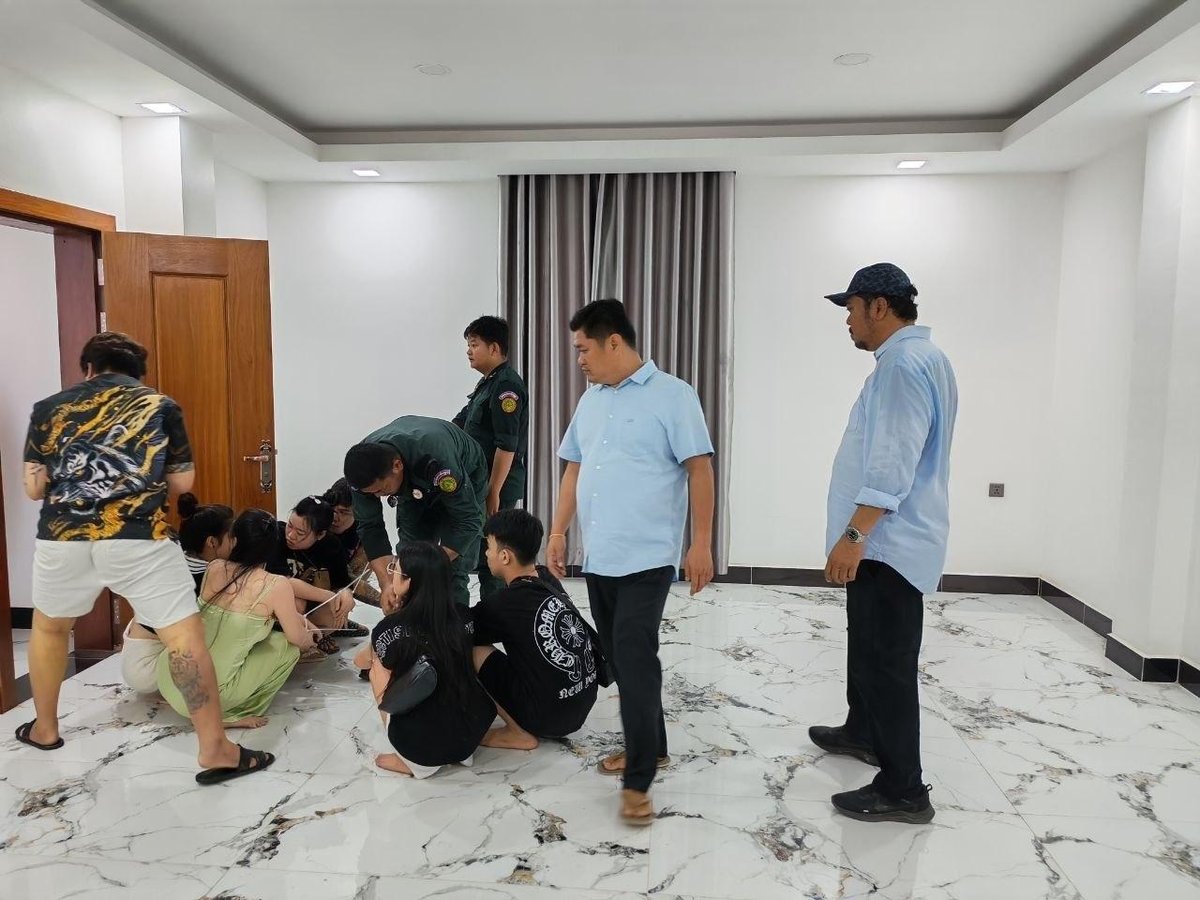 木牌两处电诈窝点被捣 60名外籍嫌犯被捕