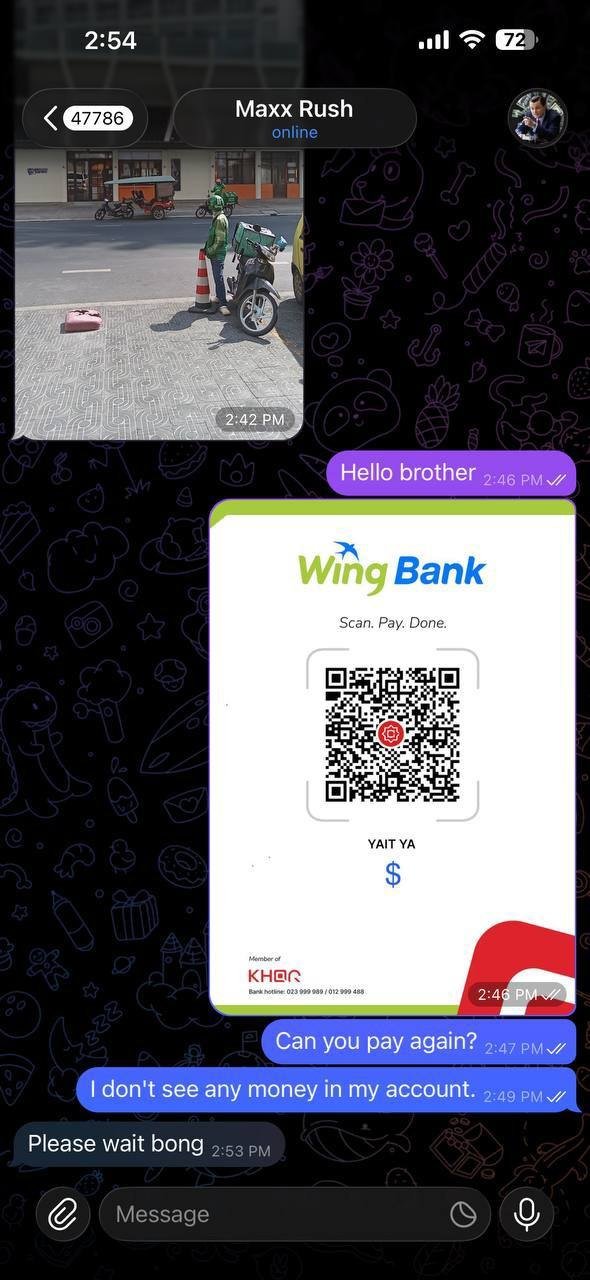 金边网店警惕伪造QR转账诈骗 损失$110 务必确认到账