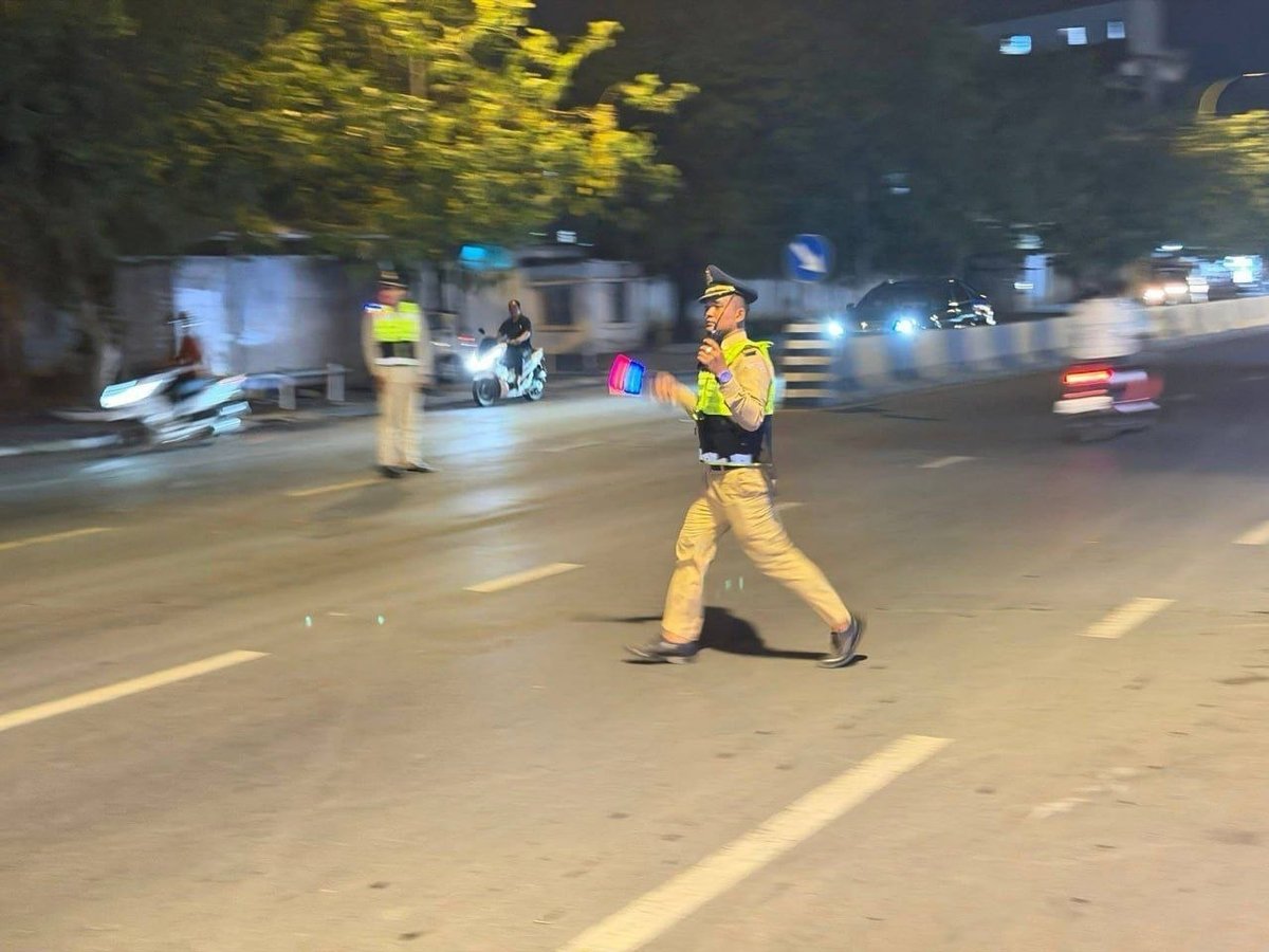 金边隆边区塔山路警力部署 疑有要员出行