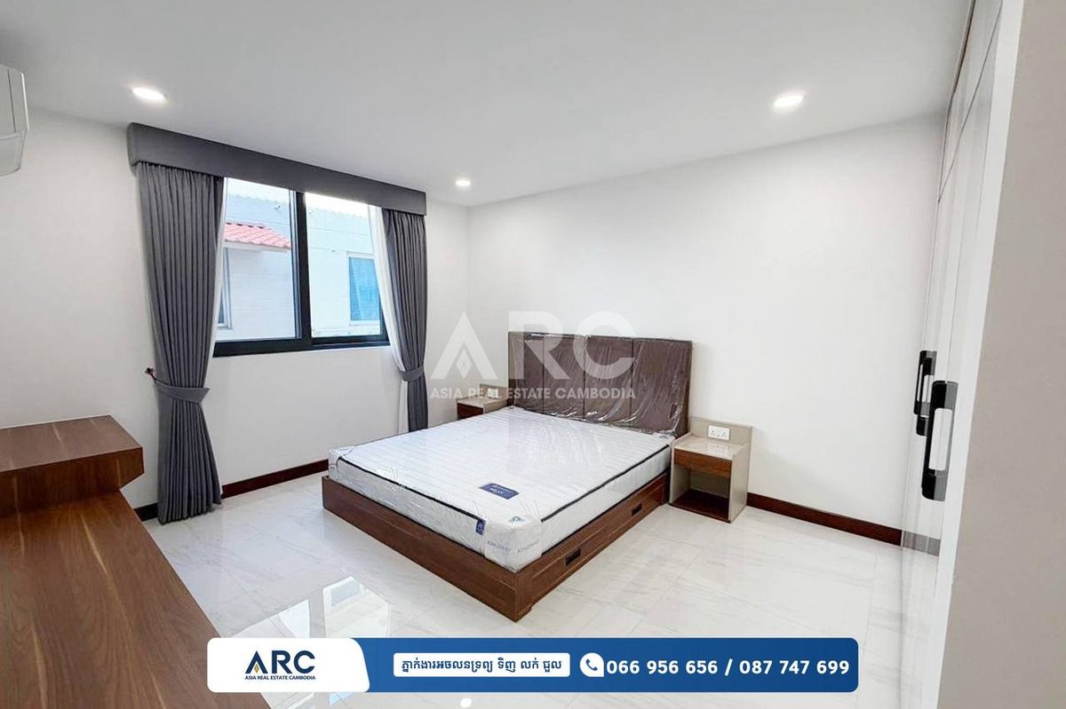 森速区金边甘科城联排别墅招租 月租$1000含全套家具