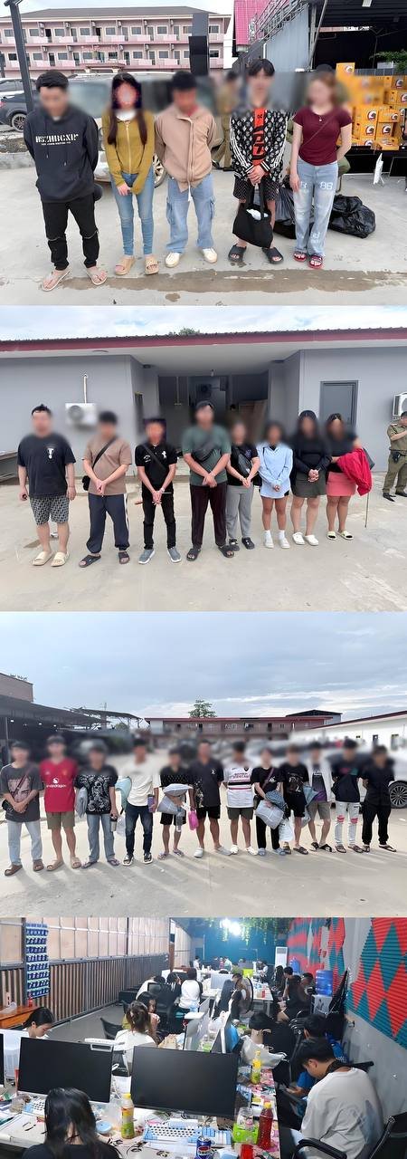 老挝波乔省警方捣毁诈骗窝点 连续抓获230名嫌疑人