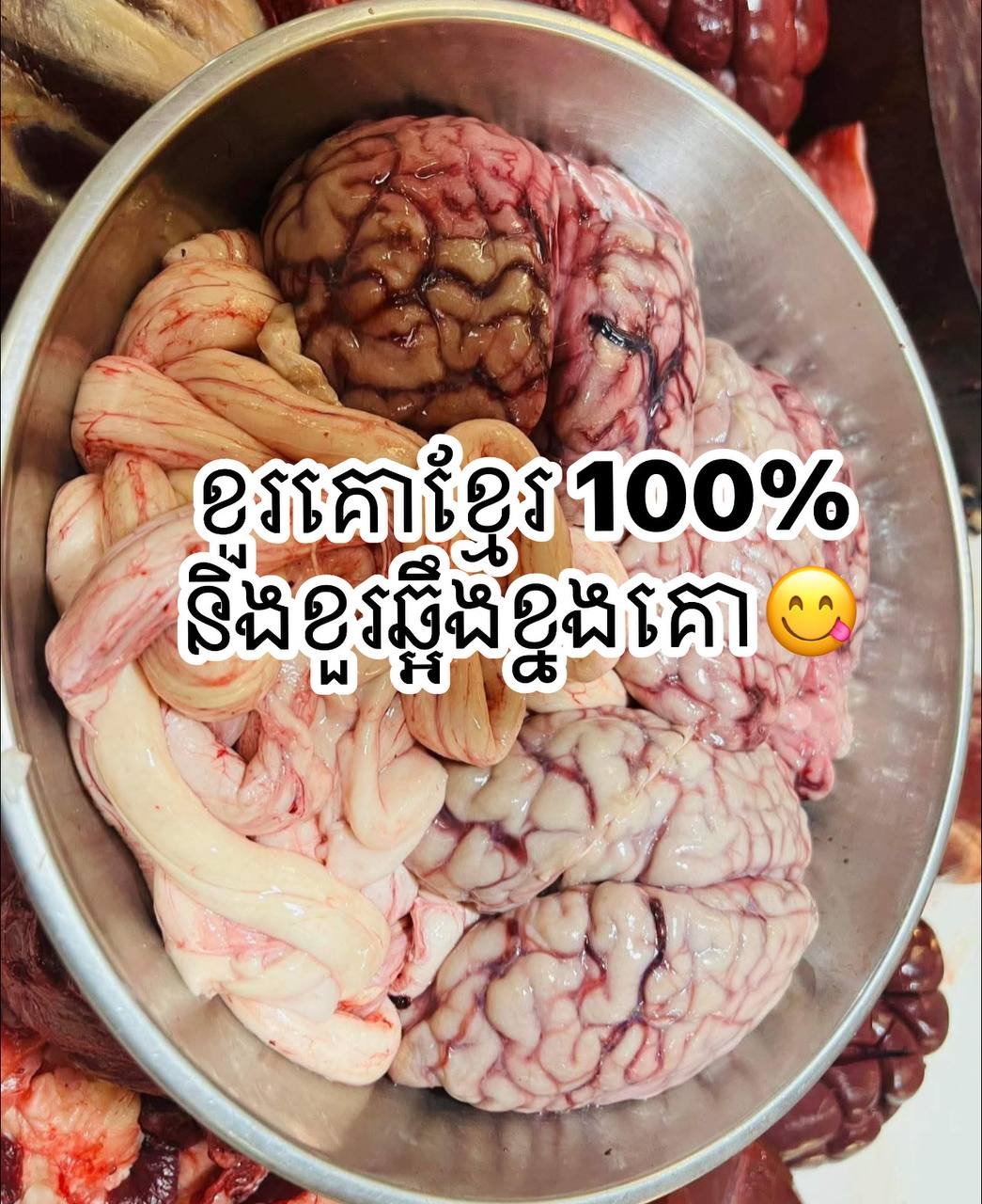 本地新鲜牛脑每公斤$10 适合火锅蒸煮 3个号码可订