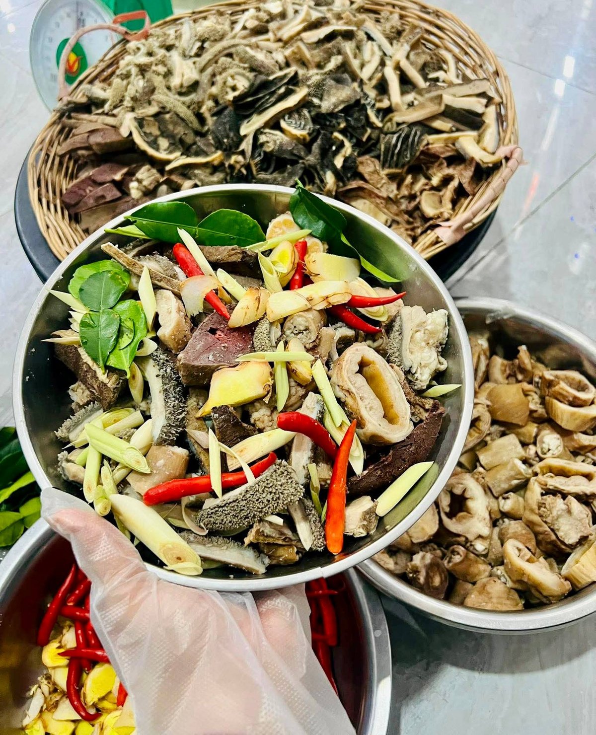 金边新鲜牛杂预处理成品出售 5万瑞尔/公斤 干净卫生