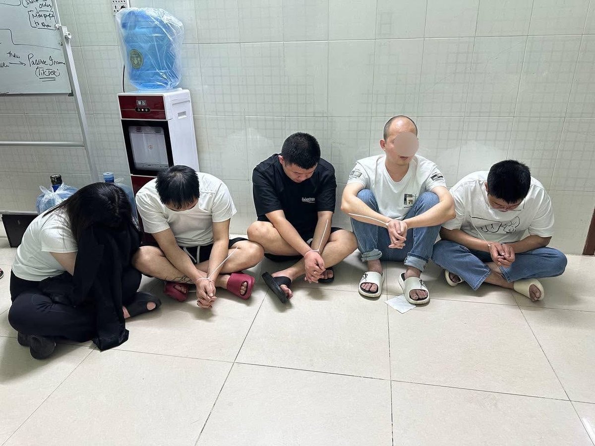 西港查获网络诈骗窝点 20人被拘留含5名中国籍