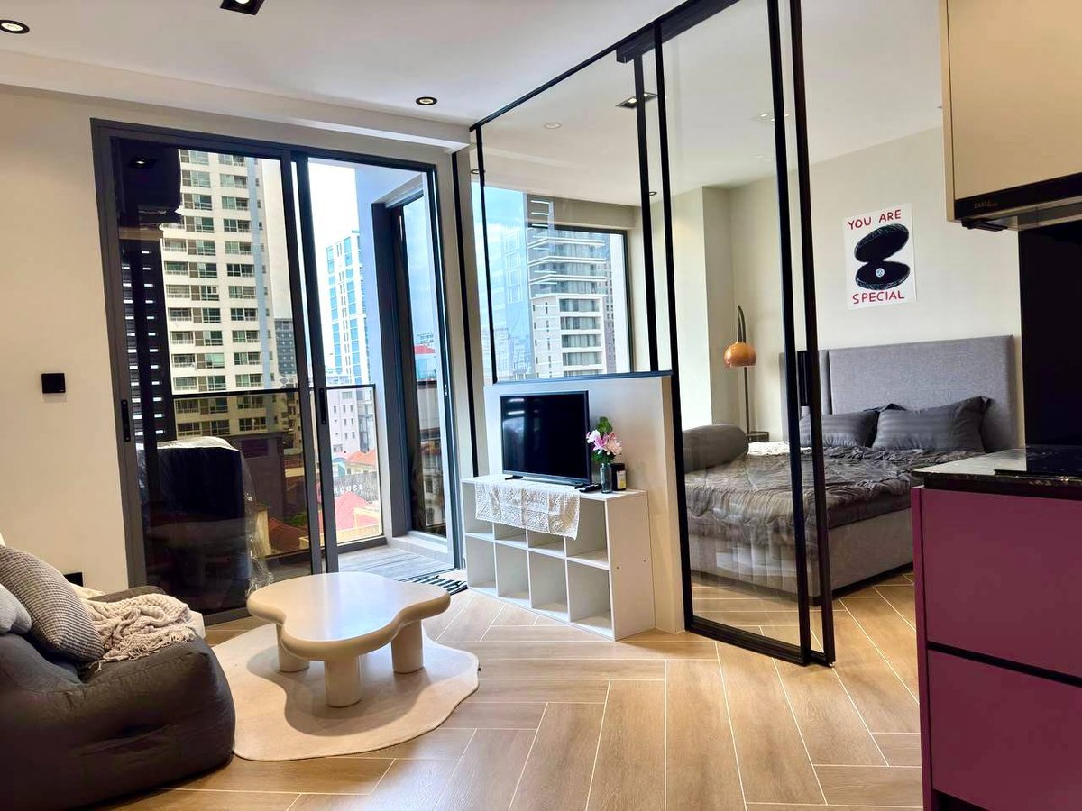 BKK1核心地段BKK时代广场5公寓现有一房一厅招租,月租金$500