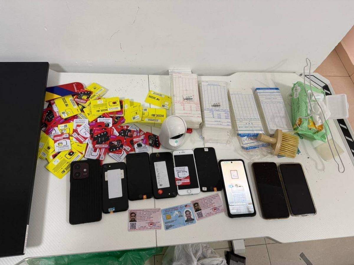 金边波森吉区捣毁电诈窝点 61名外籍人员被捕