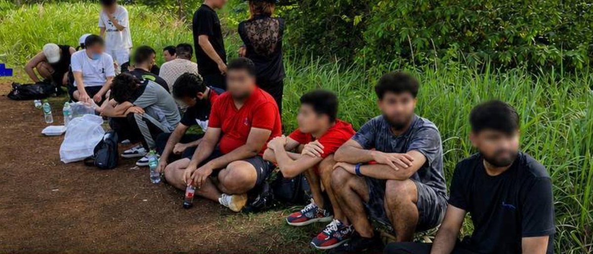 16名外籍人员偷渡入泰被捕 疑从波贝诈骗园区外逃