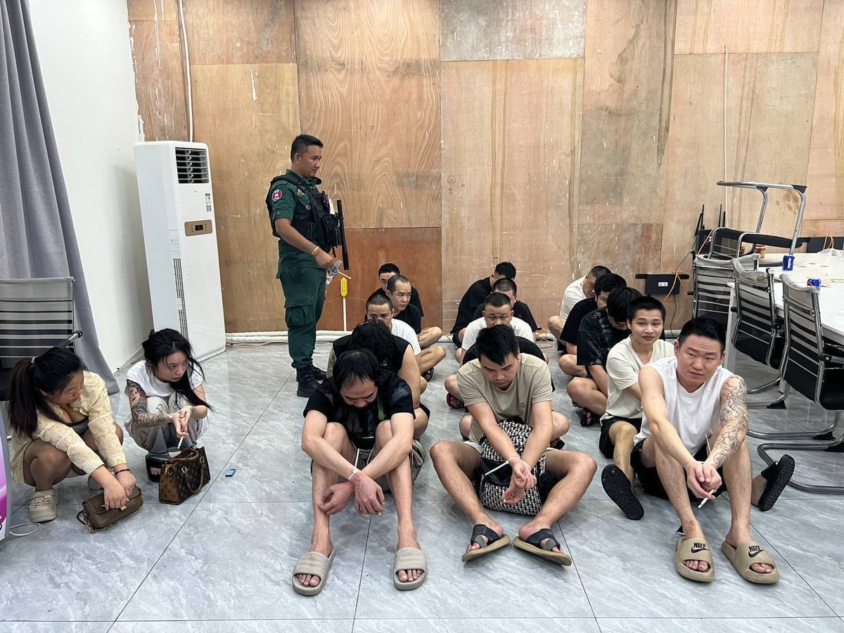 拜林警方突击抓捕15人 涉嫌网诈及非法移民